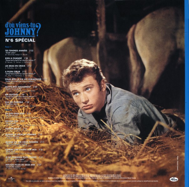 LP D'o viens-tu Johnny  Hachette M 0 1372 - 25 - F