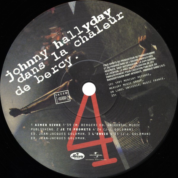 LP Dans la chaleur de Bercy Hachette M 0 1372 - 26 - F