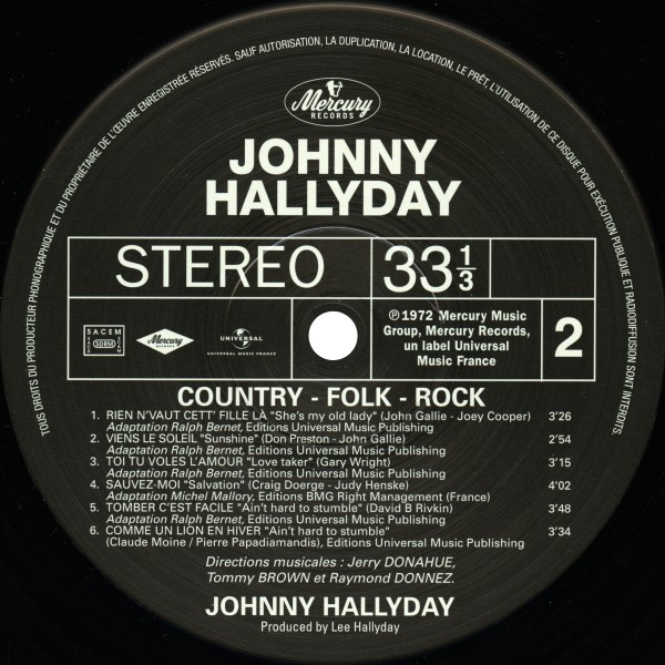 LP Country - Folk - Rock Hachette M 0 1372 - 27 - F