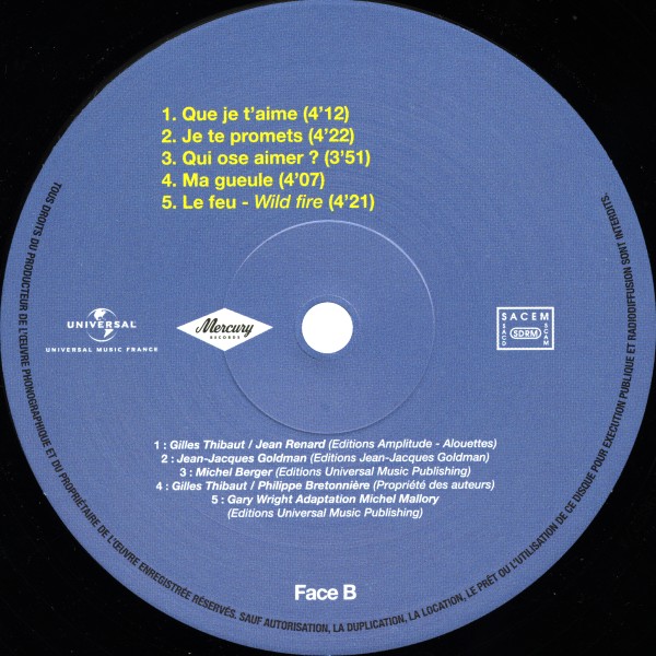 LP Johnny  Bercy 87  Hachette M 01372 - 30 - F