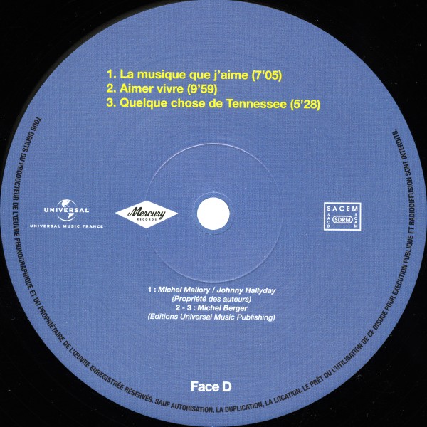 LP Johnny  Bercy 87  Hachette M 01372 - 30 - F