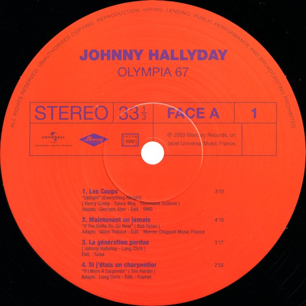 LP Olympia 67 Hachette M0 1372 - 36 - F