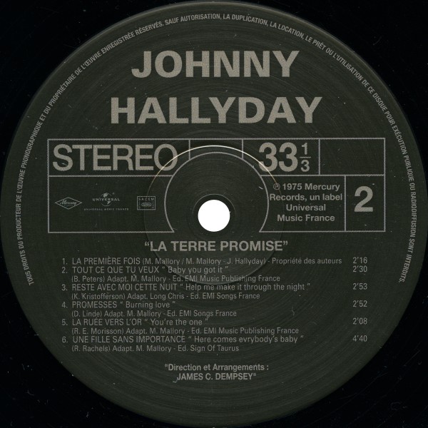LP La terre promise Hachette M0 1372 - 38 - F