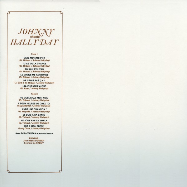 LP Johnny chante Hallyday Hachette M0 1372 - 41 - F