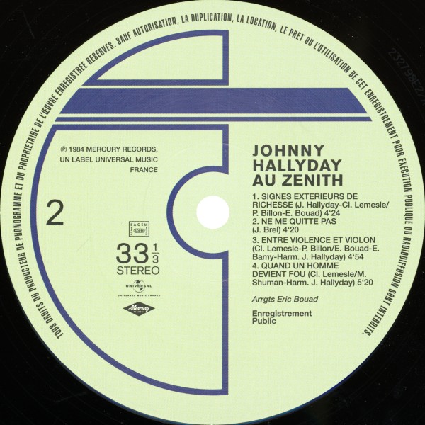 LP Au Znith Hachette M 01372 - 48 - F