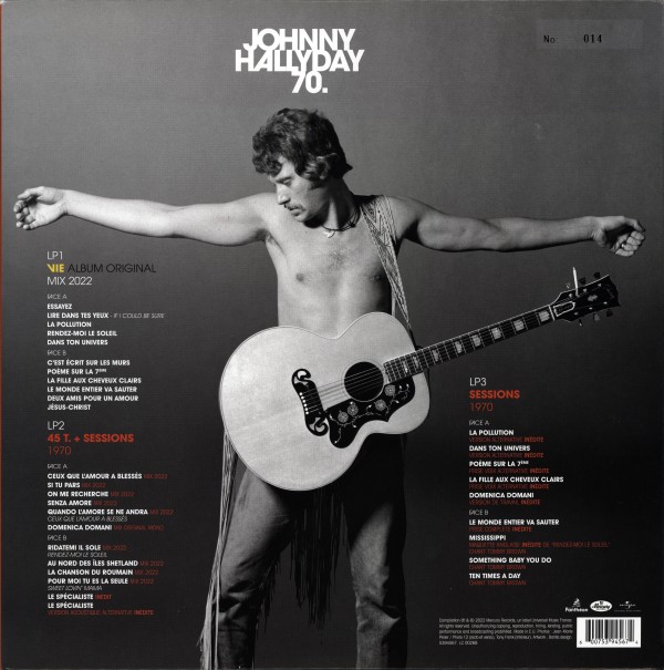 LP Johnny Hallyday 70 Vie Universal 539 4567