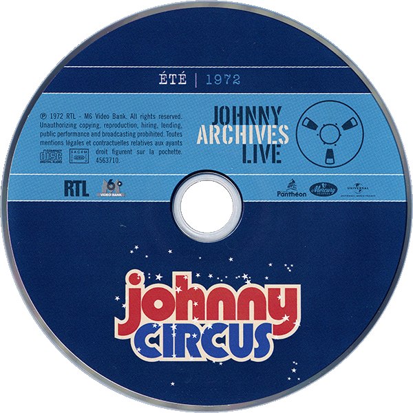 CD Johnny Circus Eté 1972 Universal 456 3710