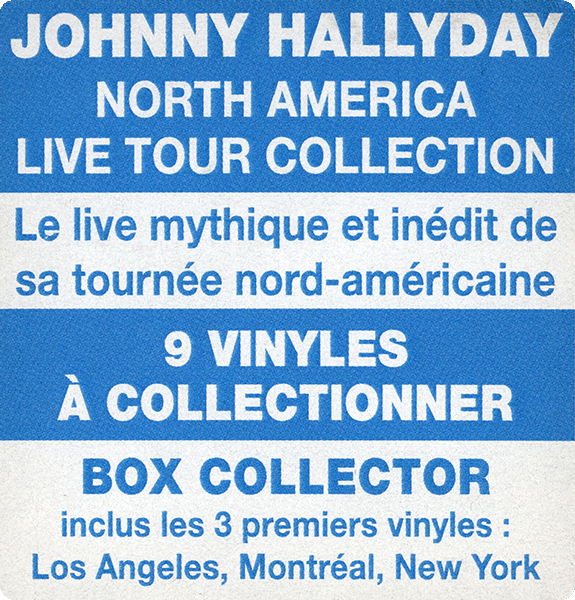 Coffret  LP North America Live Tour Collection Warner 0190296 267123