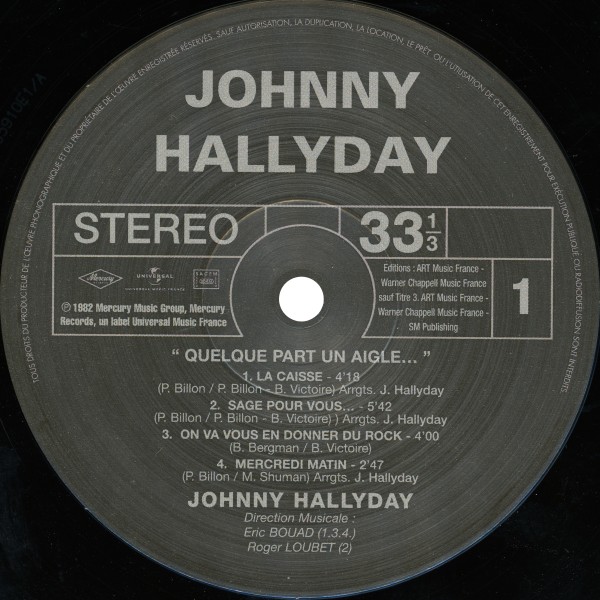 LP Quelque part un aigle... Hachette M 01372 - 50 - F