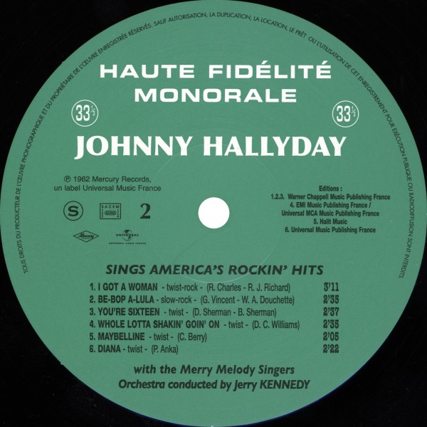 LP Sings America's rockin' hits  Hachette M 01372 - 52 - F