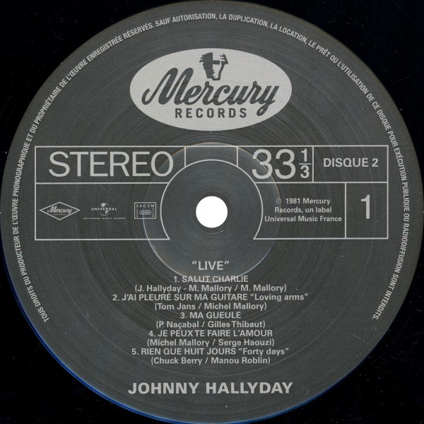 LP Johnny Live 81  Hachette M 01372 - 54 - F