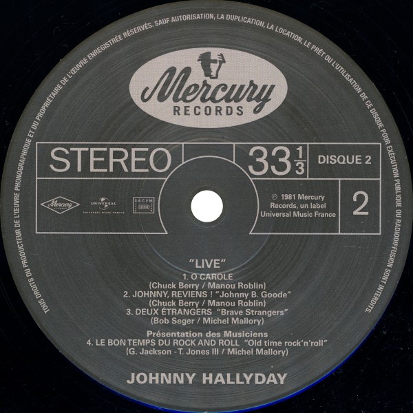 LP Johnny Live 81  Hachette M 01372 - 54 - F