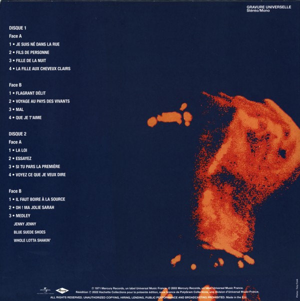 LP Live at The Palais des Sports Paris Hachette M 01372 - 57 - F