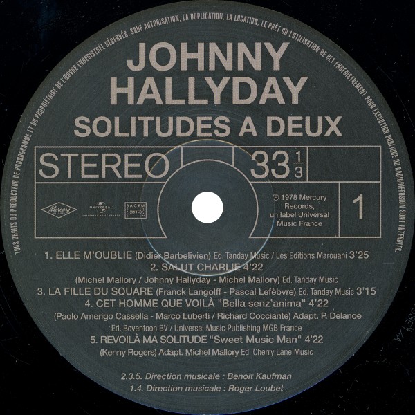 LP Solitudes  deux Hachette M 0 1372 - 63 - F