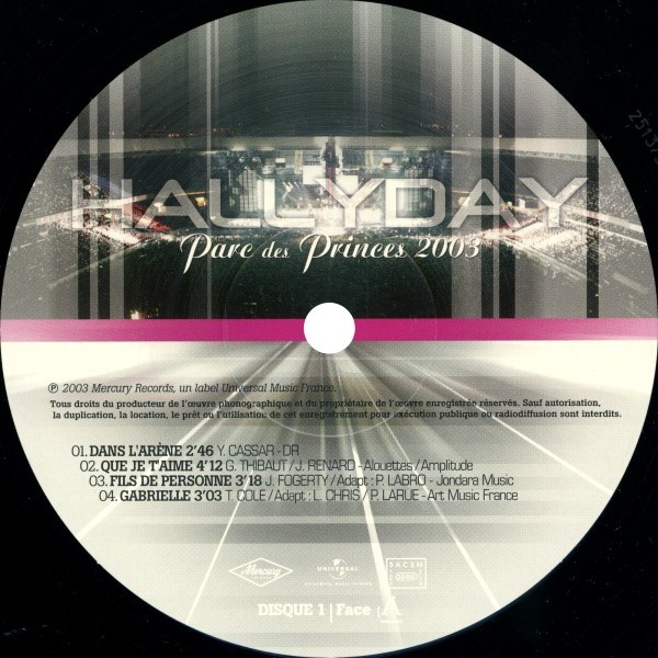 LP Parc des Princes 2003 Hachette M 0 1372 - 71 - F