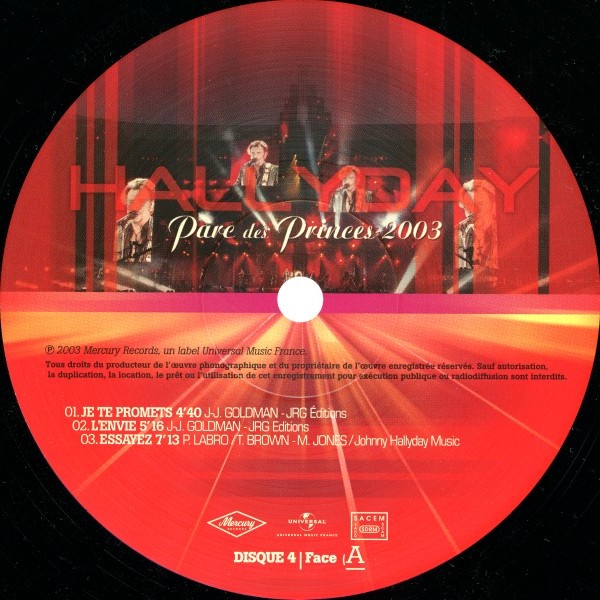 LP Parc des Princes 2003 Hachette M 0 1372 - 71 - F