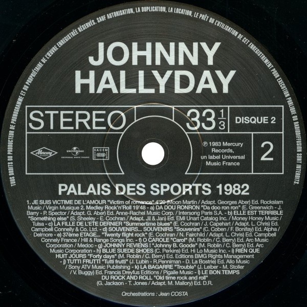LP Palais des Sports 1982  Hachette M 0 1372 - 72 - F
