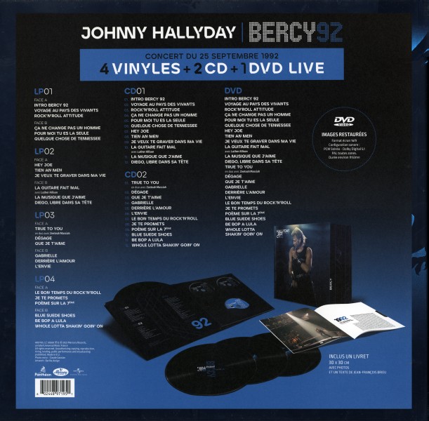 LP-CD-DVD Bercy 92  Universal 0602448 971951