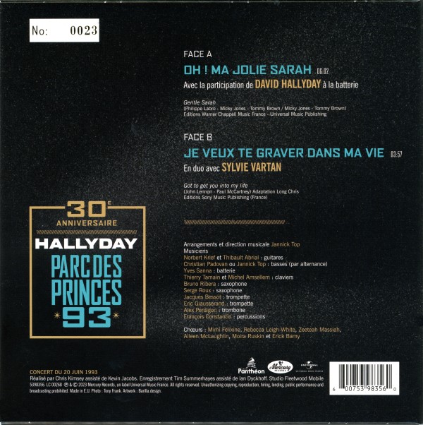 SP Oh ma jolie Sarah Universal 539 8356