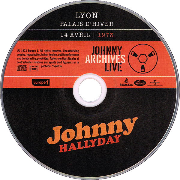 CD Lyon - Palais d'hiver14 avril 1973 Universal 552 4336