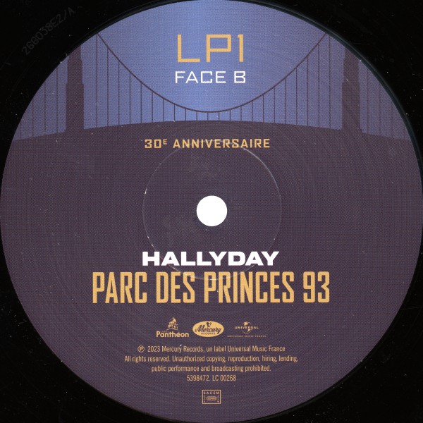 Coffret 6 LP Parc des Princes 93 30 anniversaire Universal 539 8470