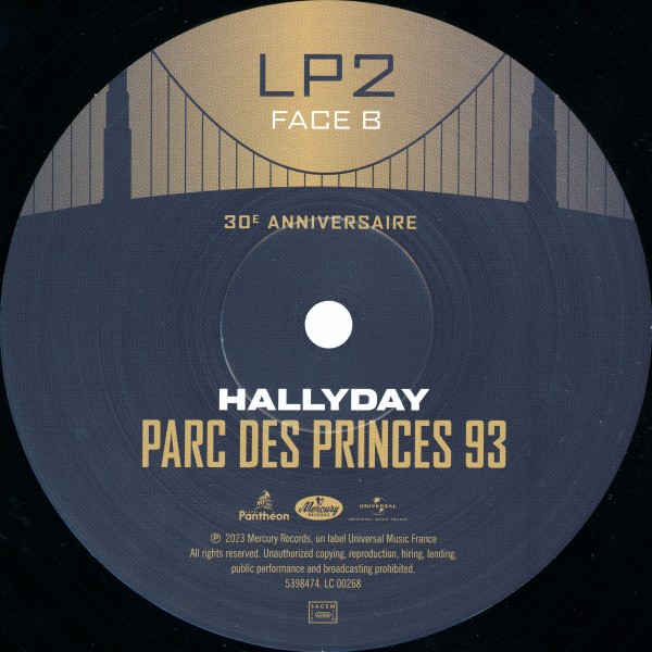 Coffret 6 LP Parc des Princes 93 30 anniversaire Universal 539 8470