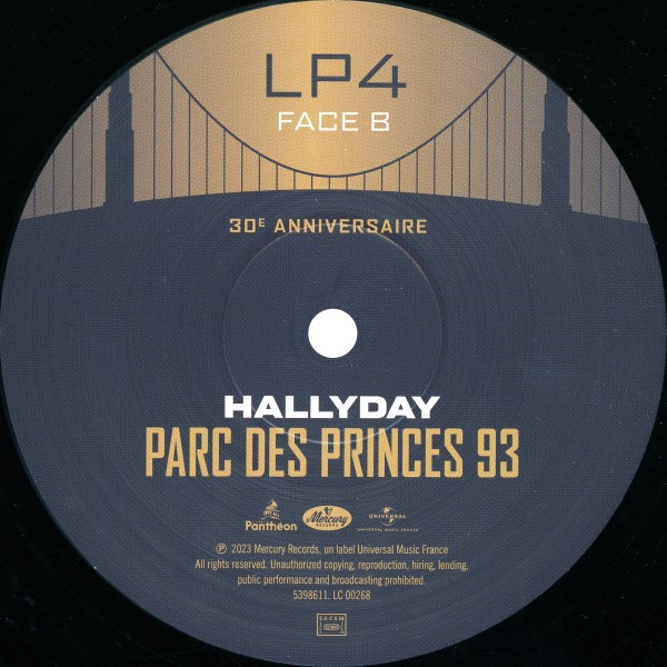 Coffret 6 LP Parc des Princes 93 30 anniversaire Universal 539 8470