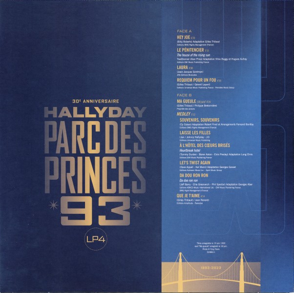 Coffret 6 LP Parc des Princes 93 30 anniversaire Universal 539 8470