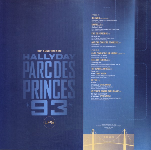 Coffret 6 LP Parc des Princes 93 30 anniversaire Universal 539 8470