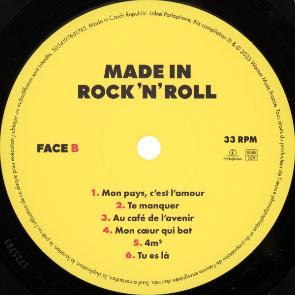 LP Warner 5054197 681745 Made in rock 'n ' roll noir