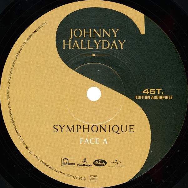 EP maxi Uuiversal 587 1485 noir Johnny Hallyday Symphonique