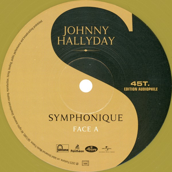 EP maxi Uuiversal 587 1485 or Johnny Hallyday Symphonique