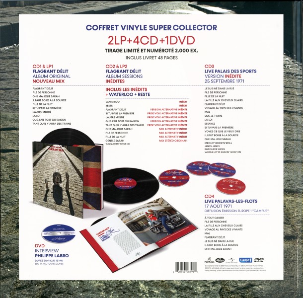 Livre-disque Johnny 71  Universal 539 8795