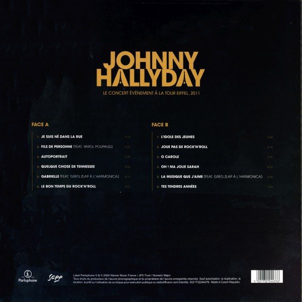 LP Le concert vnement  la Tour Eiffel, 2011 Warner 5021732 244376