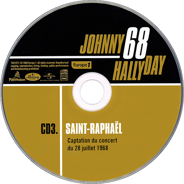 Livre-CD Johnny 68 Jeune homme - Rve et amour Universal 7521 474