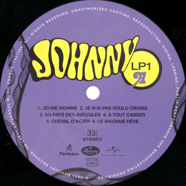LP Johnny 68 Jeune homme Universal 7521 479