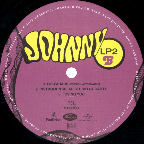 LP Johnny 68 Jeune homme Universal 7521 479
