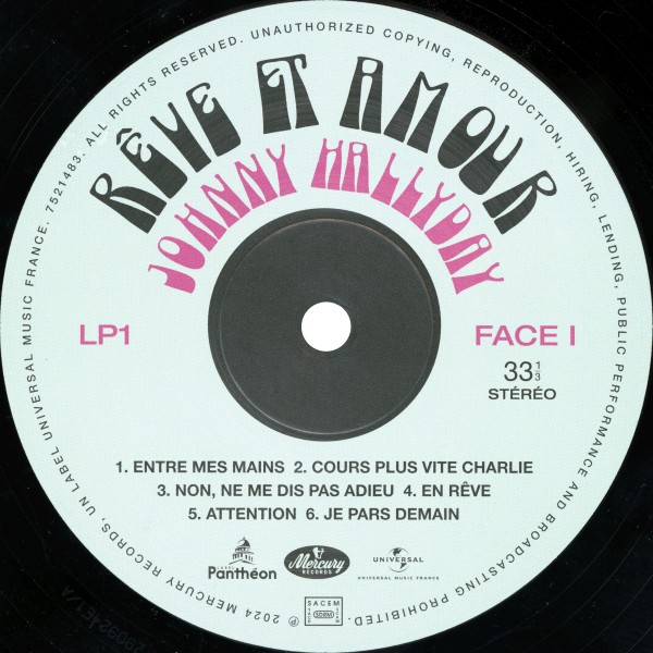 LP Johnny 68 Rve et amour Universal l7521 482