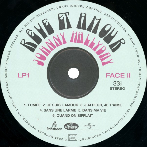 LP Johnny 68 Rve et amour Universal l7521 482