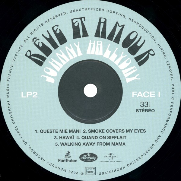 LP Johnny 68 Rve et amour Universal l7521 482