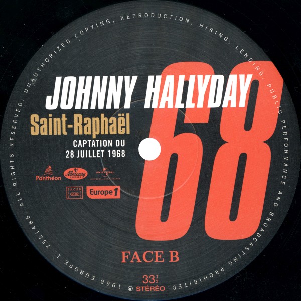 LP Johnny 68 Saint-Raphal Universal 7521 485