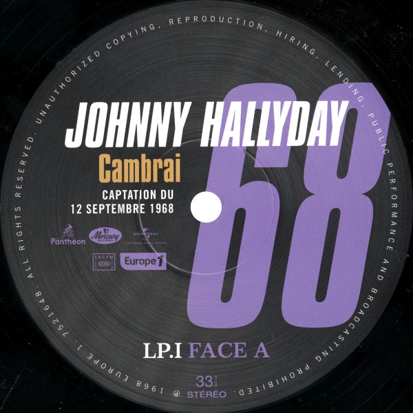 LP Johnny 68 Cambrai Universal 7521 486