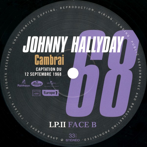 LP Johnny 68 Cambrai Universal 7521 486