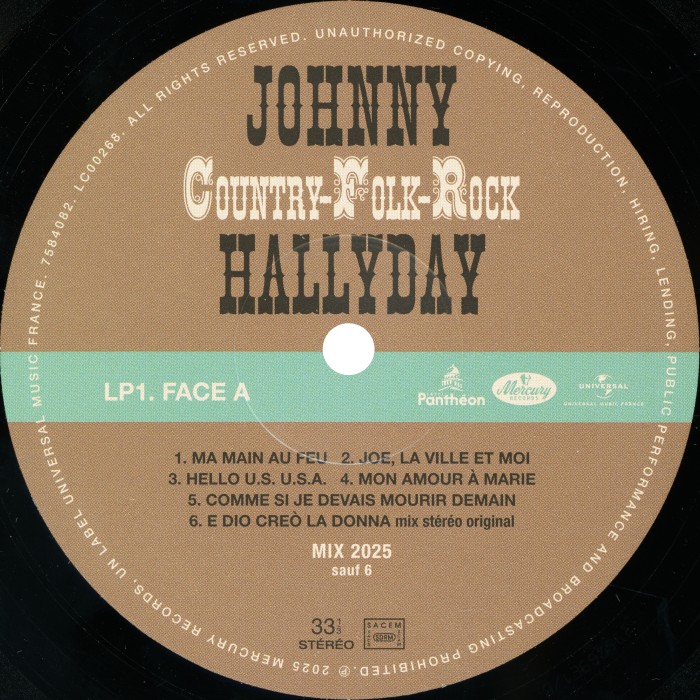 LP Country - Folk - Rock Universal 7584081