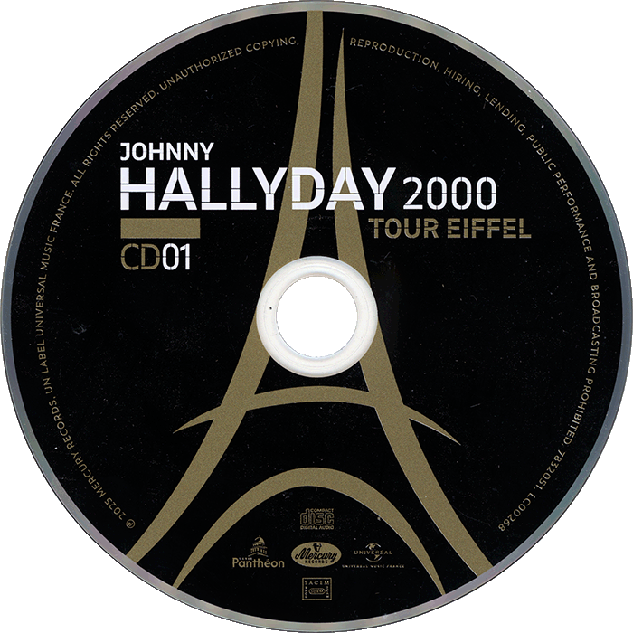 CD-DVD Tour Eiffel 2000 Universal 7832 184