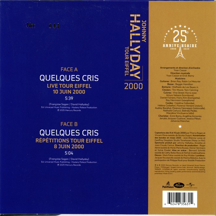 SP Quelques cris Universal 7835 631