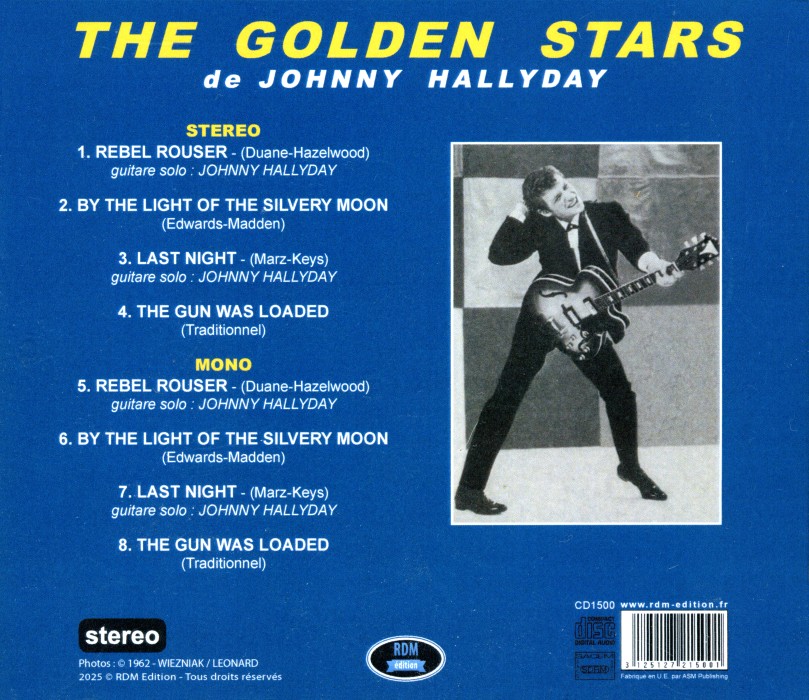 CD maxi The Golden Stars de Johnny Hallyday RDM Edition CD 1500