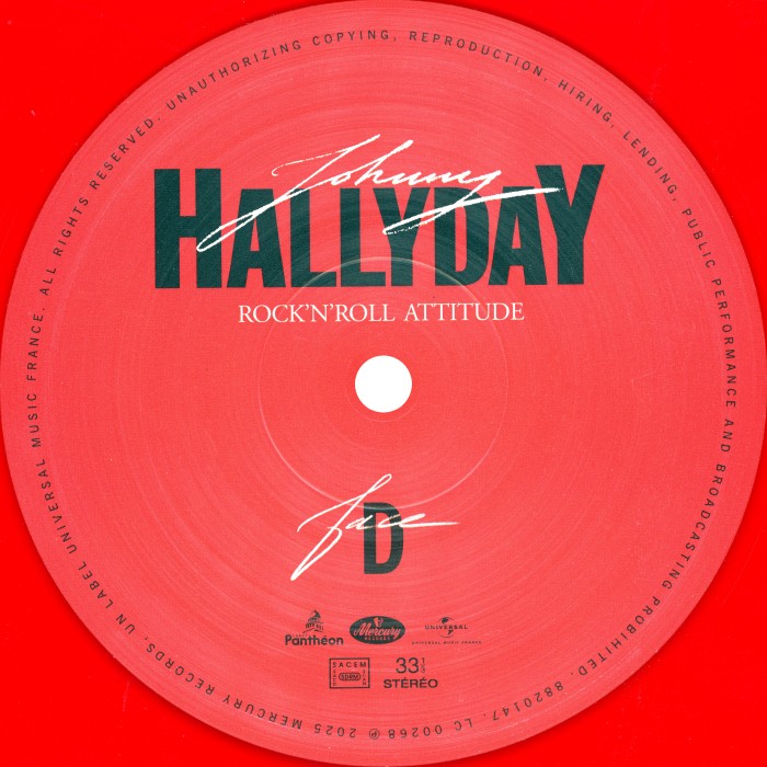 LP Rock 'n' roll attitude 40� anniversaire Vinyle rouge Universal 08810 195