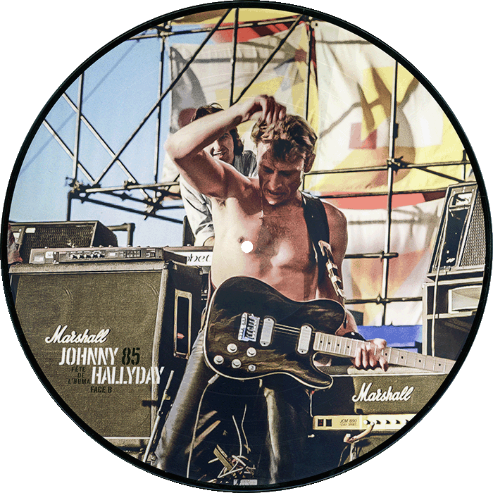 LP  picture disc Johnny 85 F�te de l'Huma 15 septembre 1985 Universal 8814 337