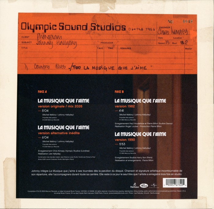 SP La musique que j'aime Universal 5767320